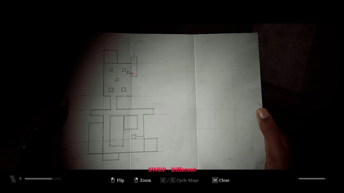 Детальный вид карты SWDP в Silent Hill Townfall