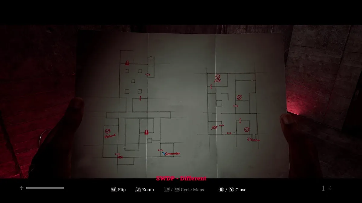 Клапан F отмечен на карте в Silent Hill Townfall