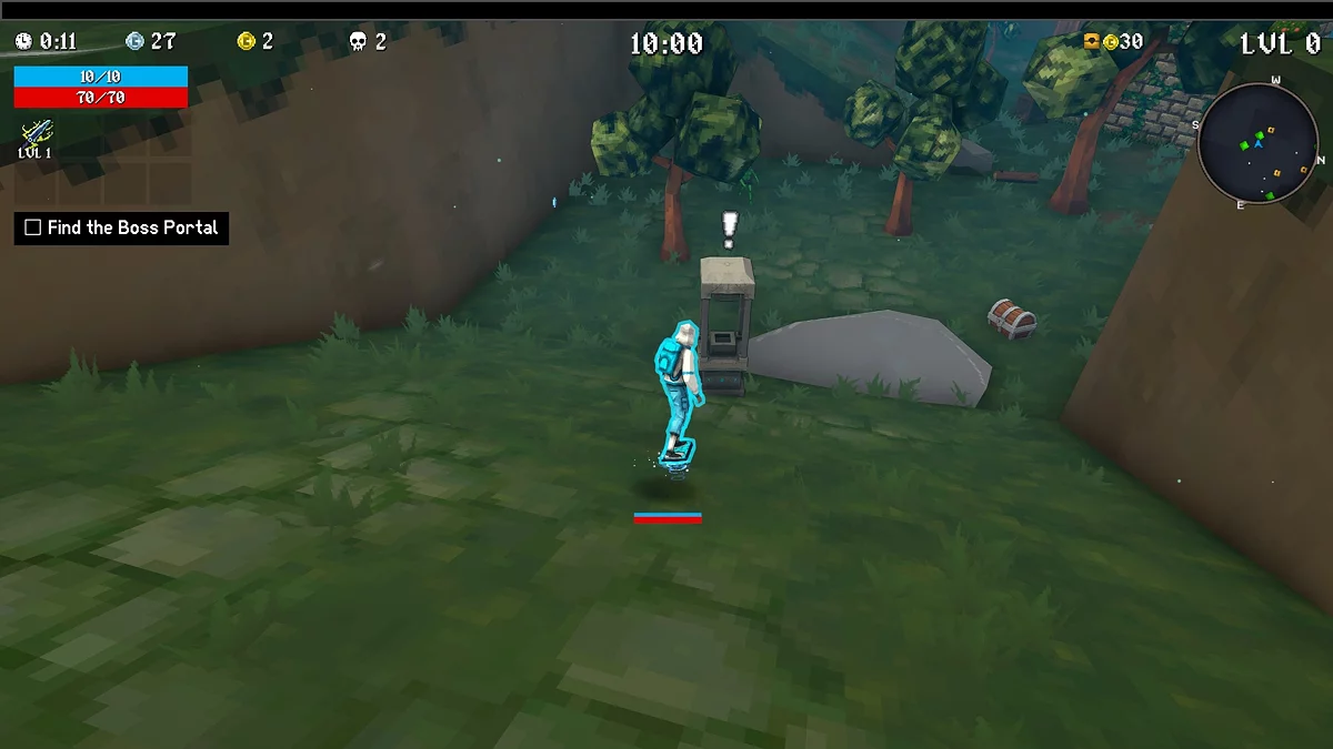 Святыня заряда в MegaBonk с полупрозрачным куполом активации