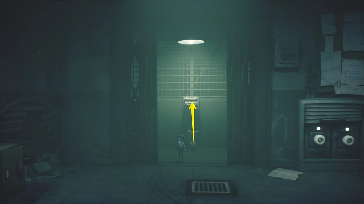 Рабочий лифт с установленными энергоячейками в Little Nightmares 3