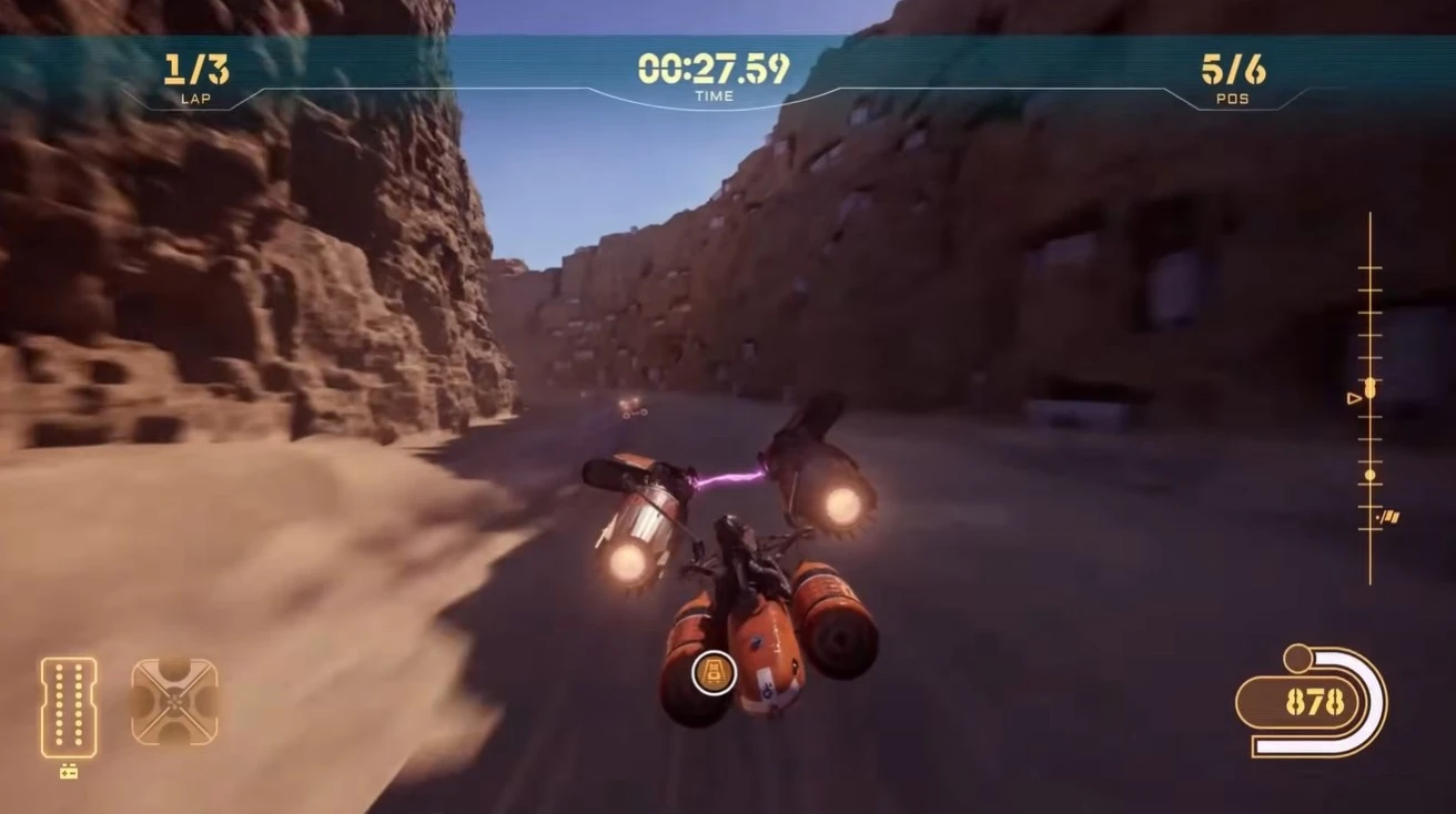 Разные классы транспорта в Star Wars: Galactic Racer