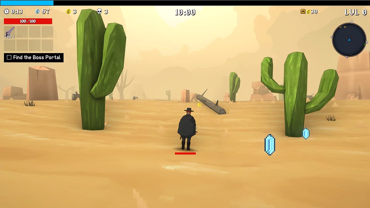 Игровой процесс MegaBonk с активными предметами и эффектами