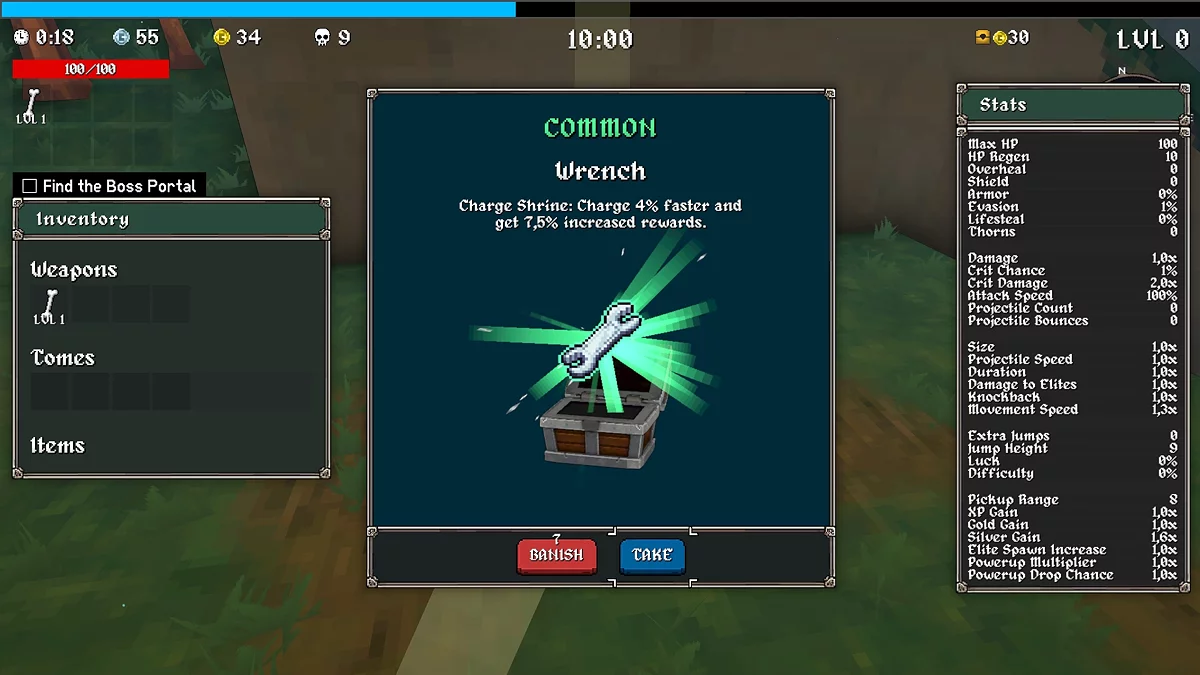 Редкие легендарные предметы в MegaBonk с уникальными эффектами