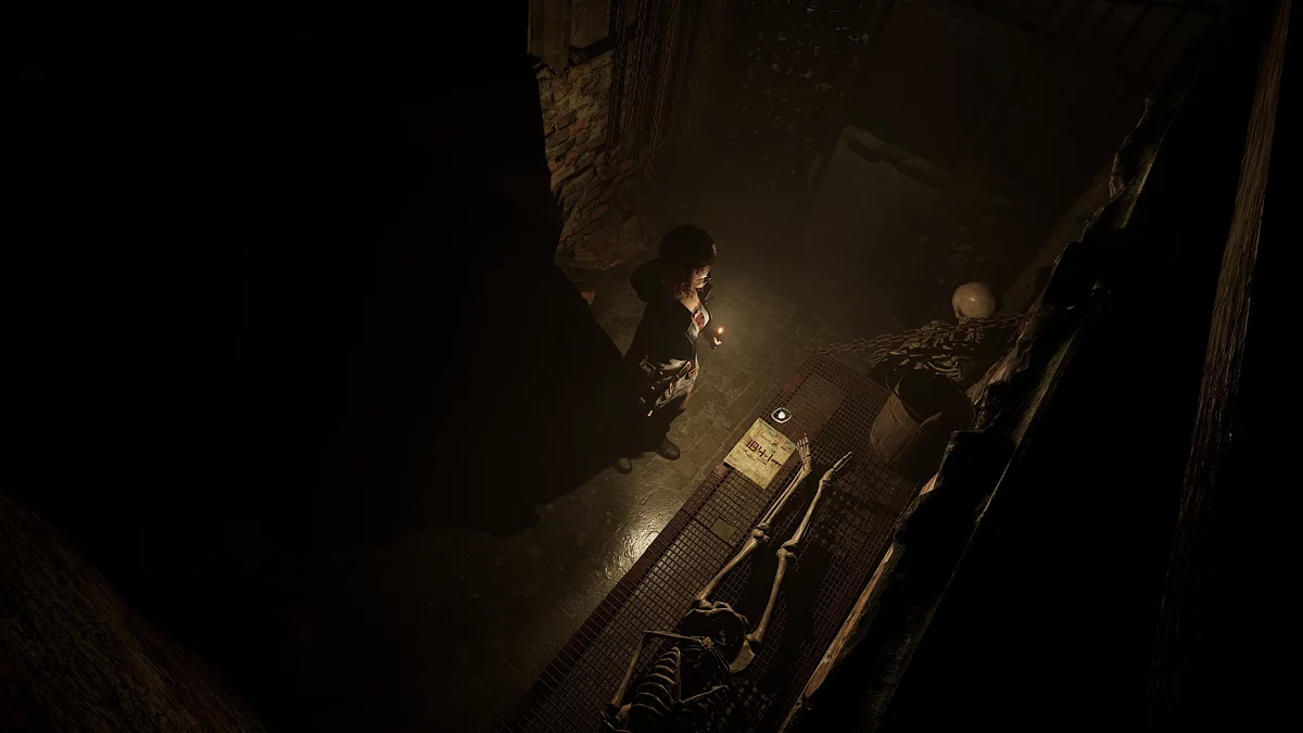 Рычаг над ямой открывающий все клетки