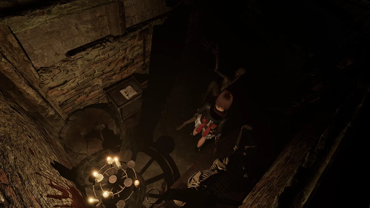 Записка с символами в открытой клетке темницы