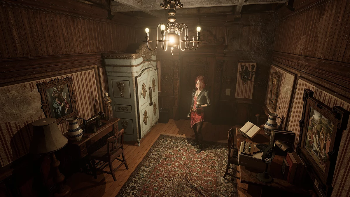 Комната Каролины с возможностью сменить костюм