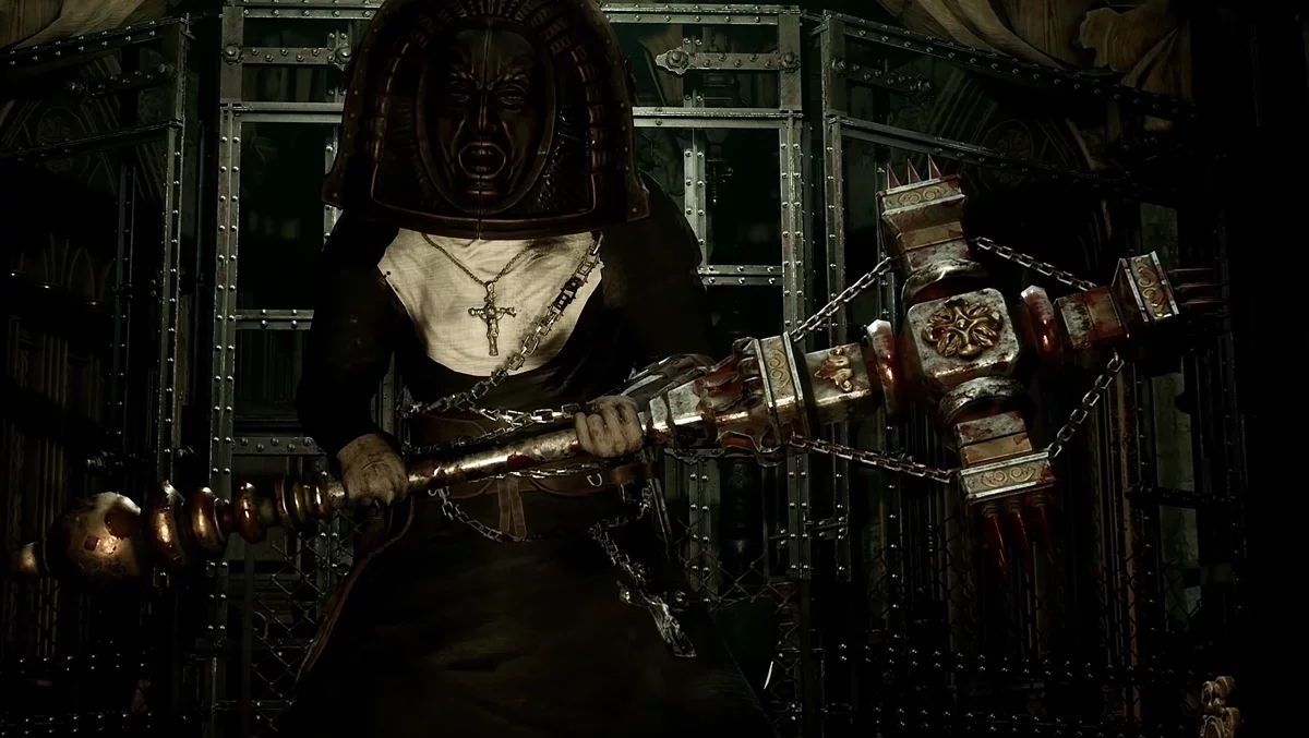 Мученик в маске страданий — первый босс игры