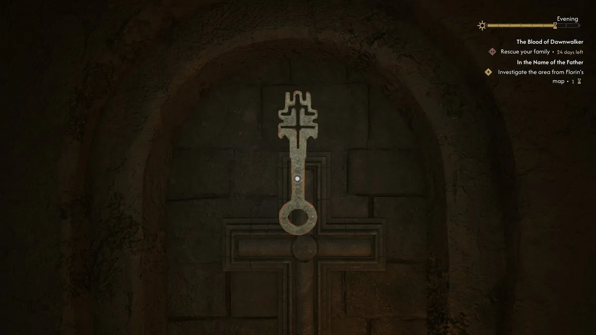 Коэн осматривает Каменный ключ в The Blood of Dawnwalker