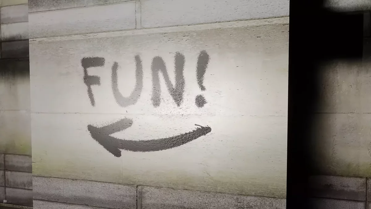 Выход из бункера на второй уровень к зоне Веселье