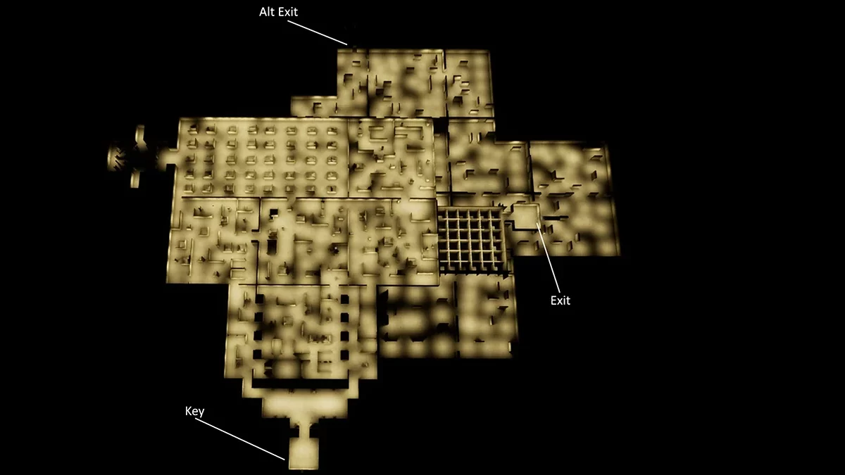 Разобранная лестница и детали для сборки в углу комнаты
