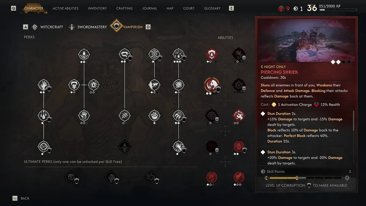 Умение «Пронзительный крик» в The Blood of Dawnwalker
