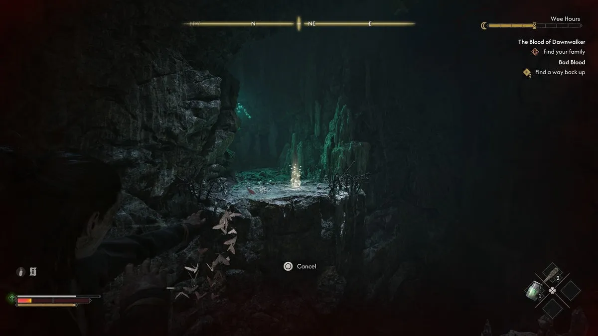 Коэн использует Теневой шаг в шахте в The Blood of Dawnwalker