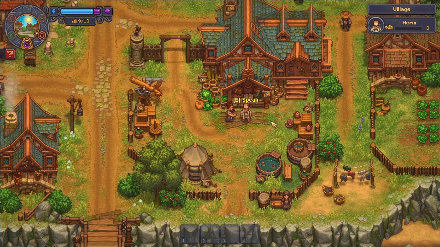 Лавка торговца Герма в Деревне в Graveyard Keeper 2