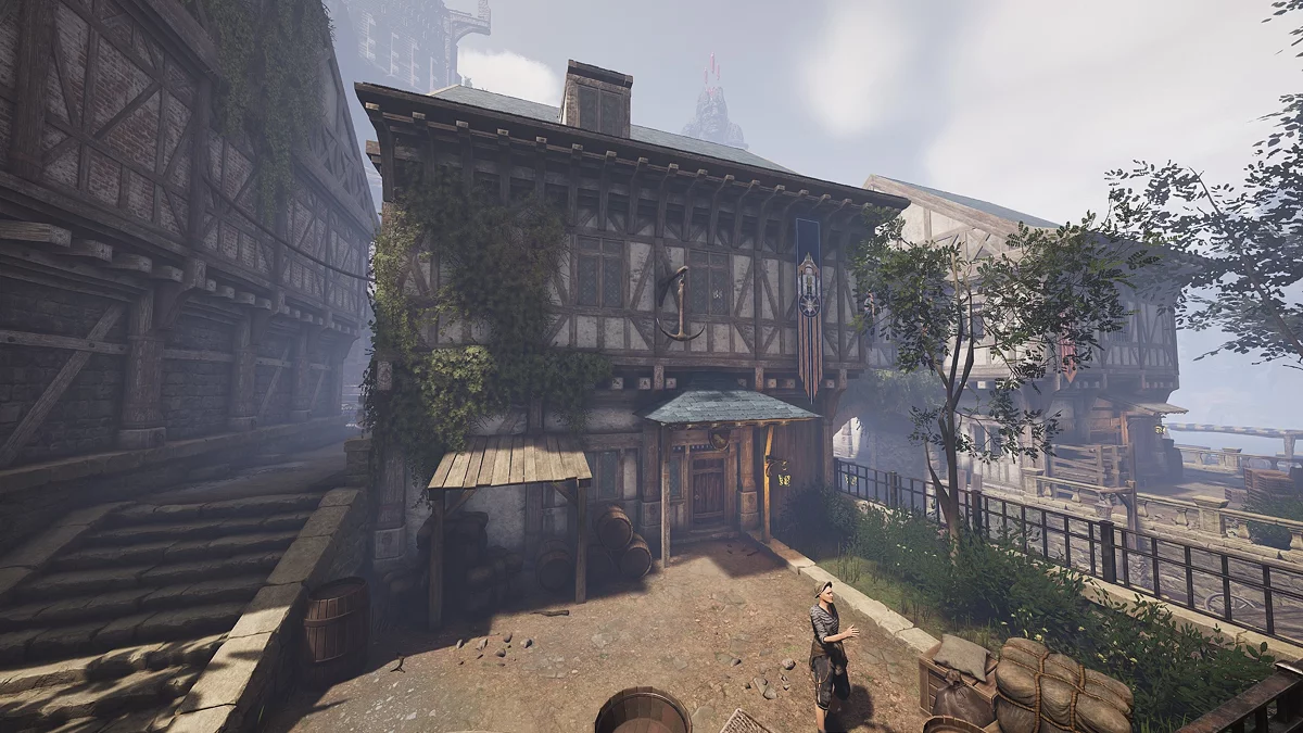 Мореходная контора Путеводная Капелла с якорем и вывеской