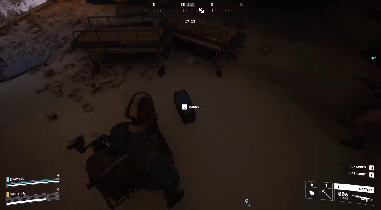 Интерфейс оборудования полевой станции с красной подсветкой для установки контейнера