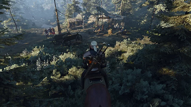 Сравнение качества теней в The Witcher 3 на разных уровнях детализации