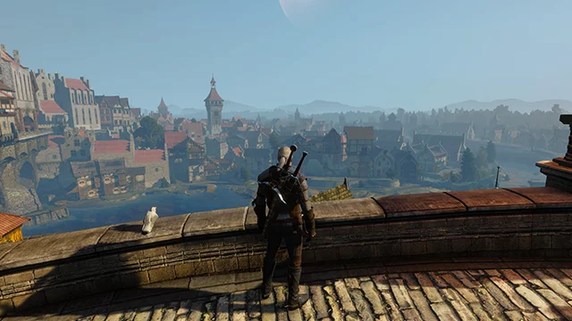 Сравнение глубины резкости в The Witcher 3, пример №1