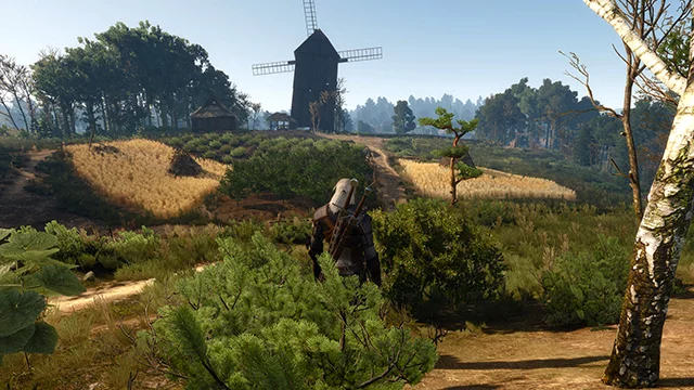 Сравнение дальности прорисовки растительности в The Witcher 3