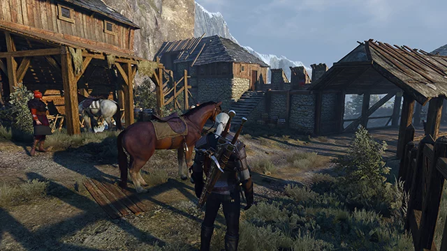 Сравнение HBAO+ и SSAO в открытом мире The Witcher 3