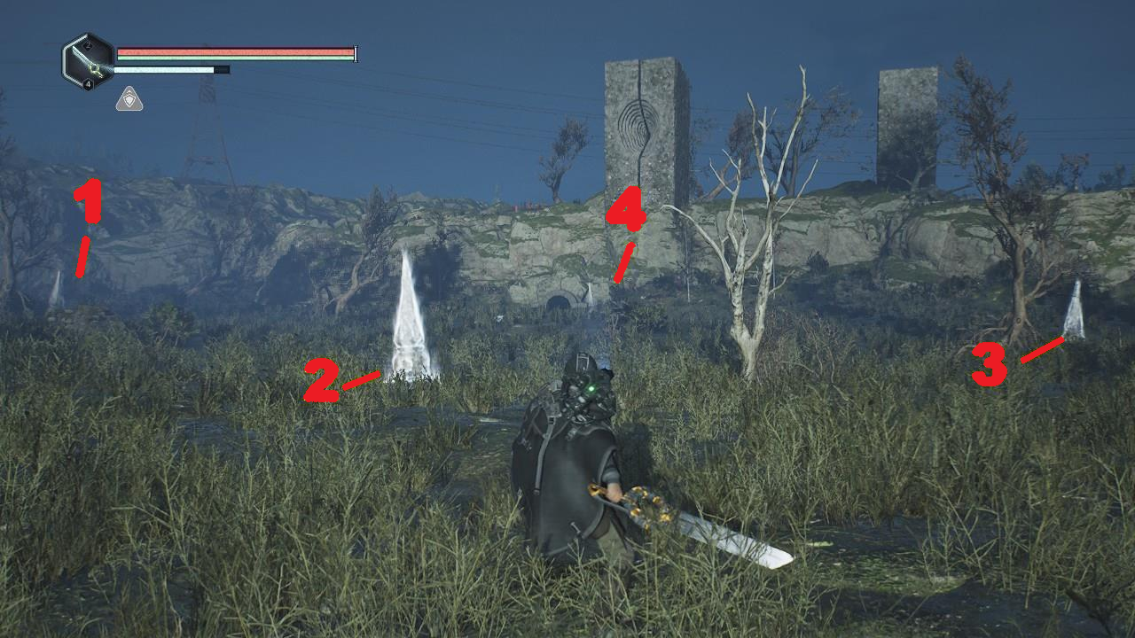 Схема порядка ударов по четырем колоннам