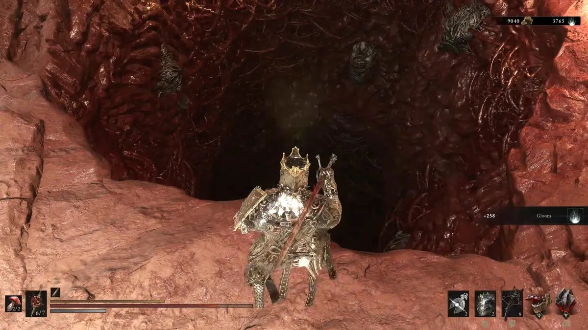 Дыра у маяка, ведущая вниз, в Mortal Shell 2