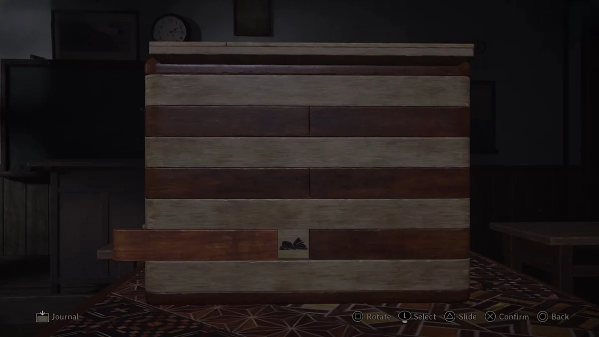 Решение второго этапа головоломки с книгами, сторона 2 в режиме Затерянный в тумане