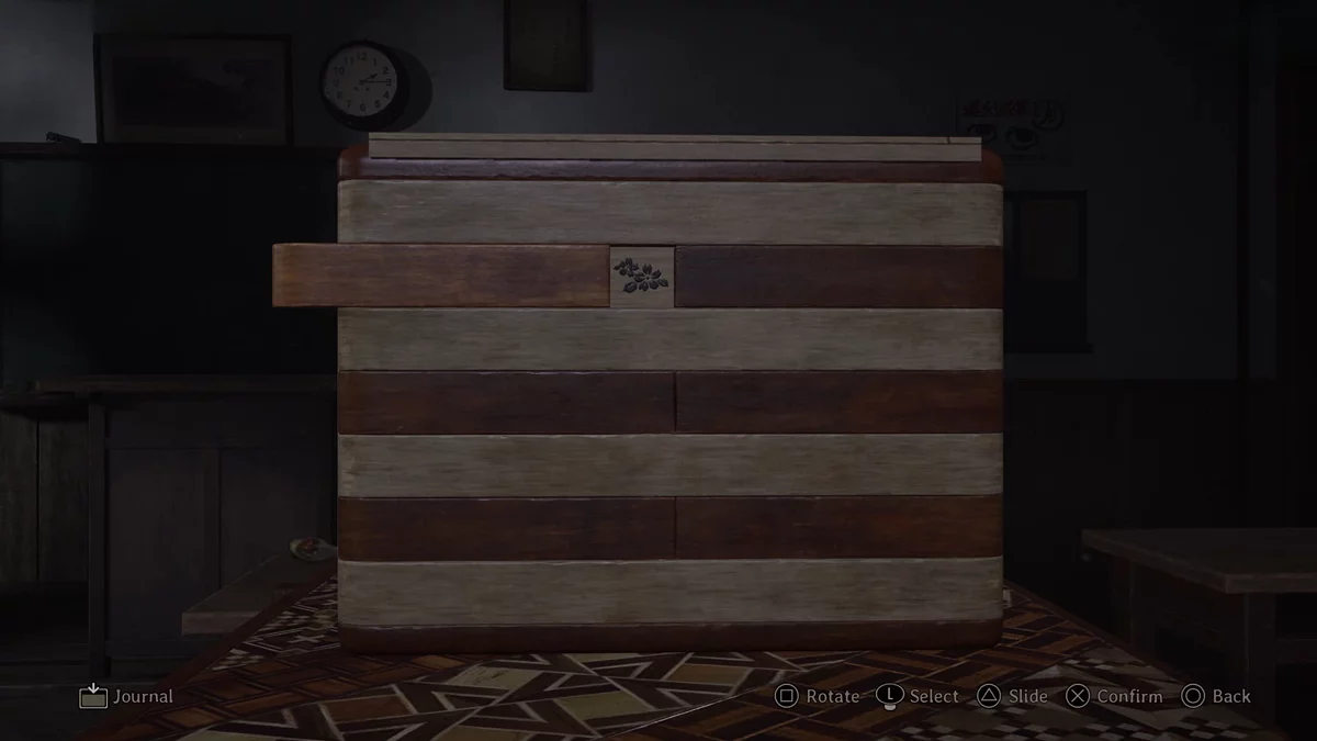 Решение третьего этапа головоломки с сакурой, сторона 2 в режиме Затерянный в тумане