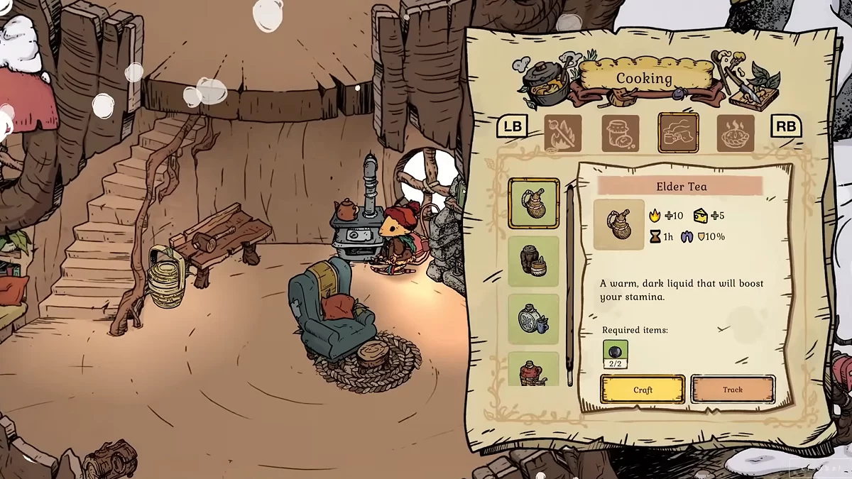 Горячие травяные чаи из ягод в кружках Winter Burrow для согрева