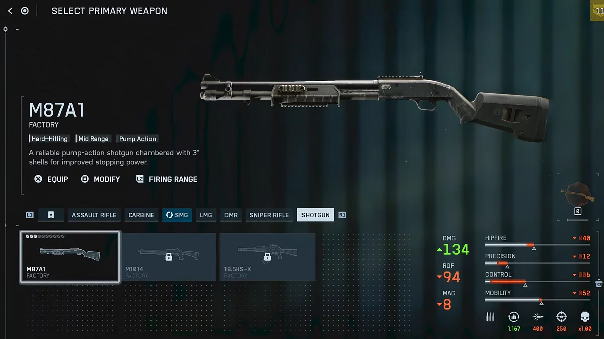 Дробовик M87A1 в Battlefield 6 - доступен с начала игры