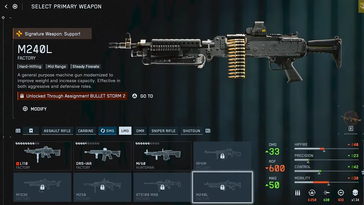 Ручной пулемет M240L в Battlefield 6 через испытание Bullet Storm 2