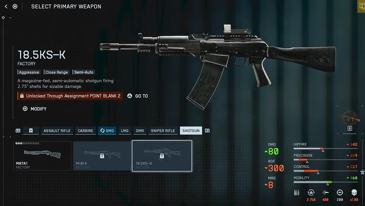 Дробовик 18.5KS-K в Battlefield 6 - разблокировка через испытание