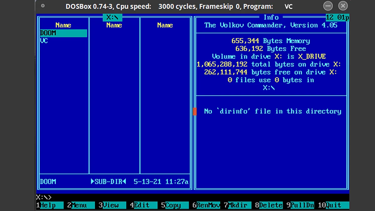 Интерфейс популярного эмулятора для запуска классических игр на современном ПК