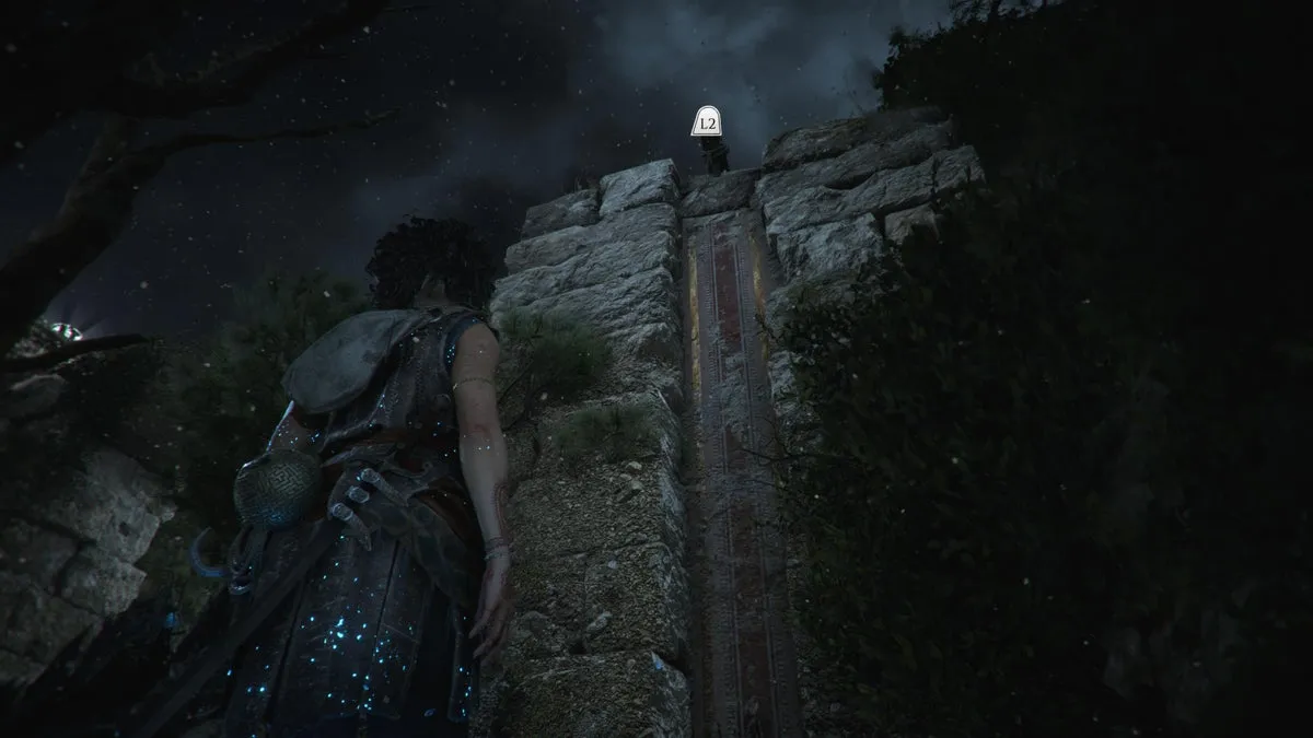 София подходит к крюку-кошке у разрушенного моста в Resonance: A Plague Tale Legacy
