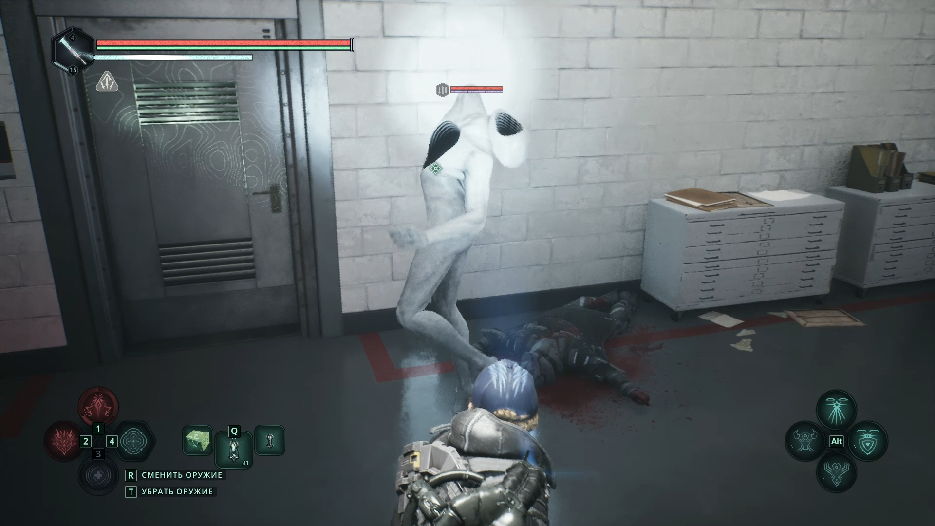 Прохождение через сквозные двери