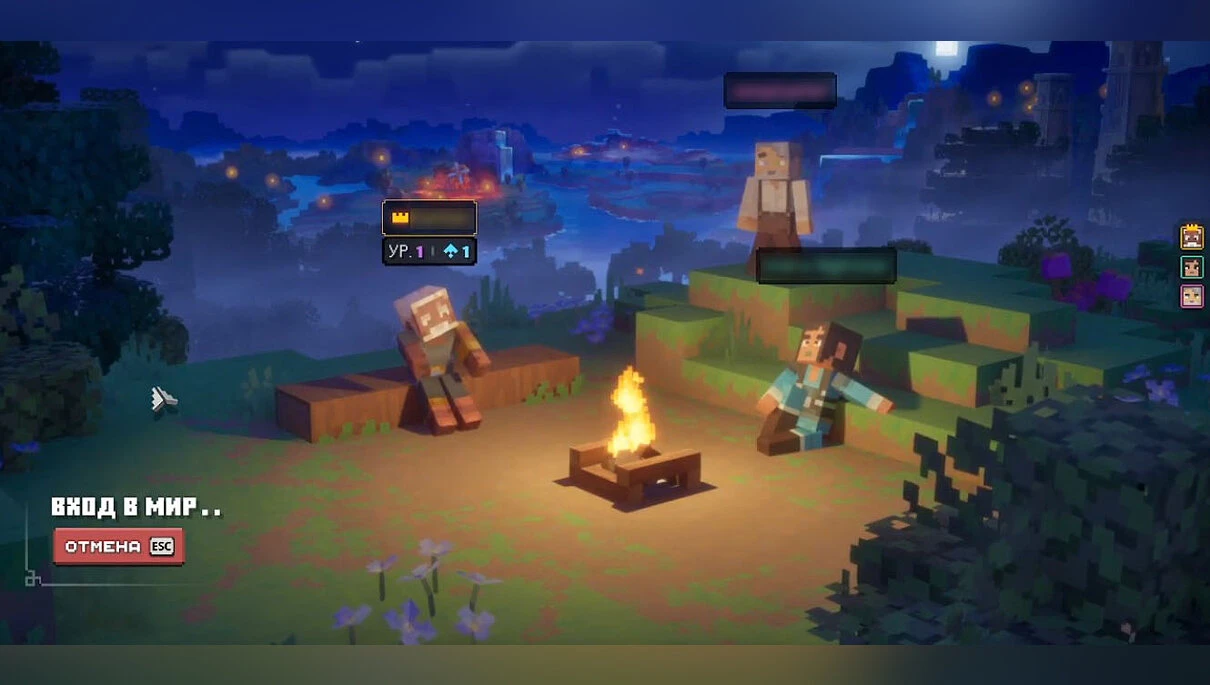 Привязка аккаунта Microsoft и настройка кроссплея в Minecraft Dungeons 2