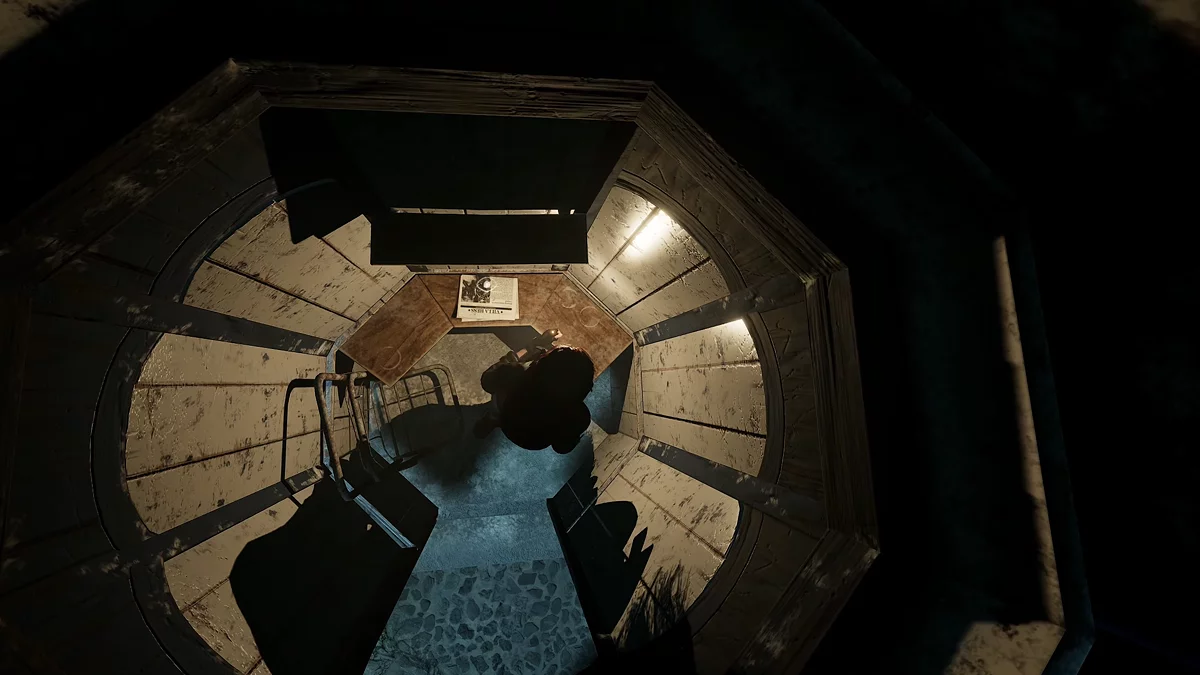 Вторая газетная статья в синей кабинке перед входом на рыбный завод