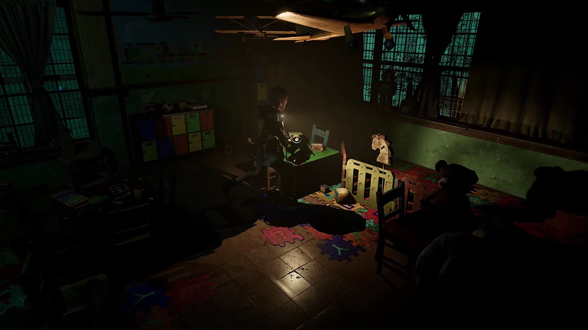 Третья запись Исабеллы на зелёном столе в детском саду