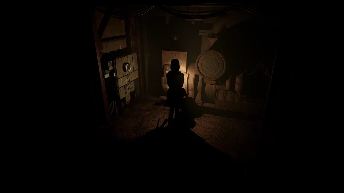 Шестой блокнот Анджелики в комнате с генератором