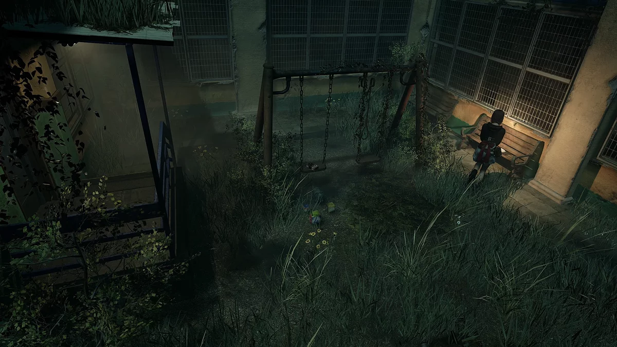 Пятый дневник Мигеля на лавочке возле качелей на школьной площадке