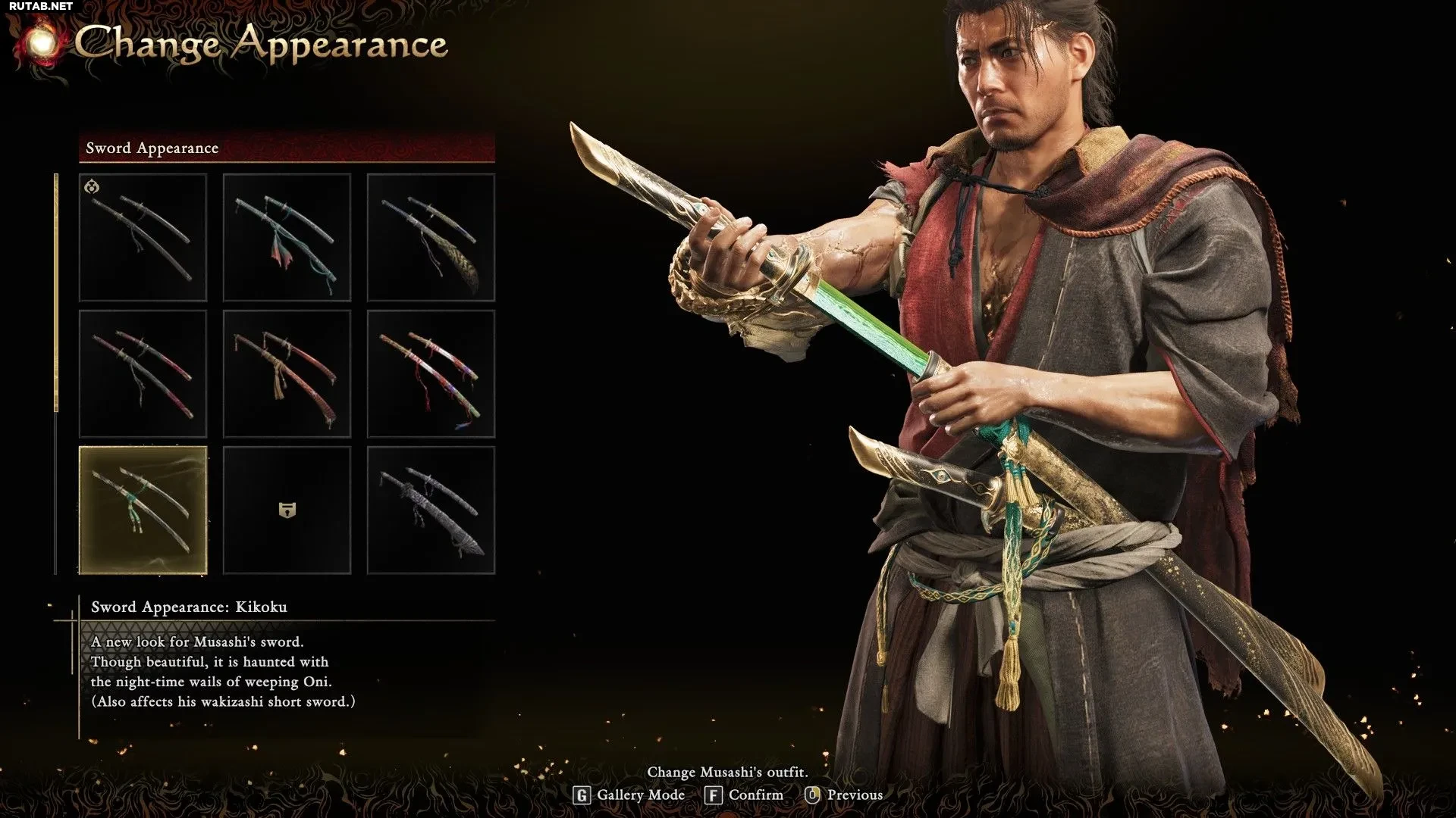 Катана Мусаси в Onimusha: Way of the Sword