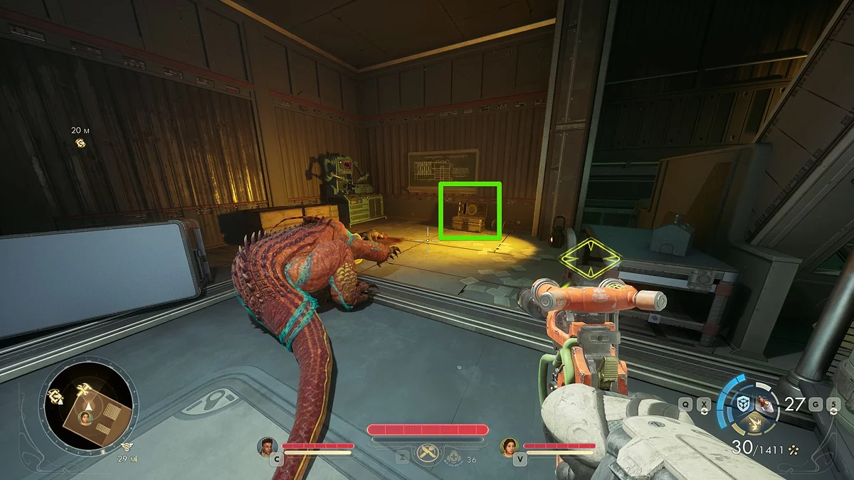 Кейс с оружейными пропусками на цокольном уровне станции А102 Ветрорез в The Outer Worlds 2