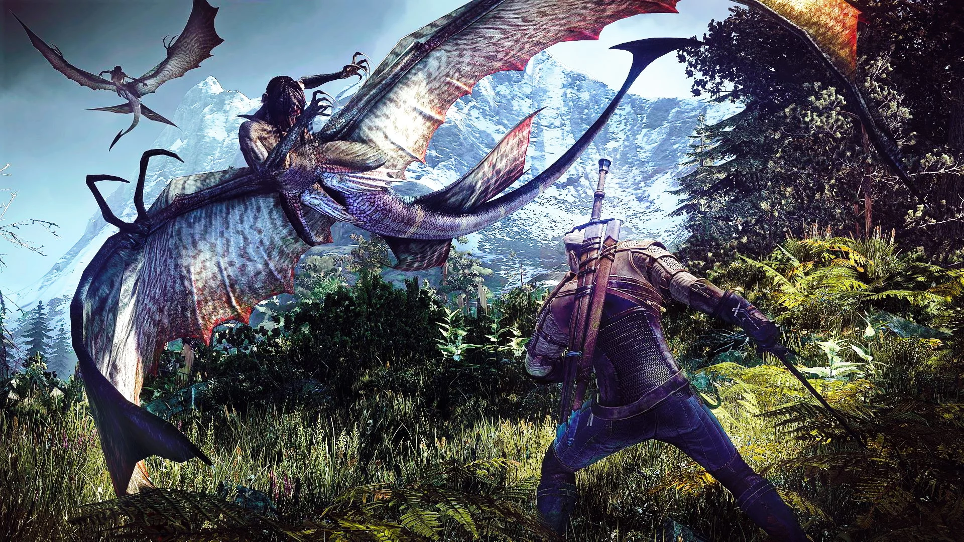 The Witcher 3 Wild Hunt с улучшенной графикой после ручной настройки конфигурационных файлов
