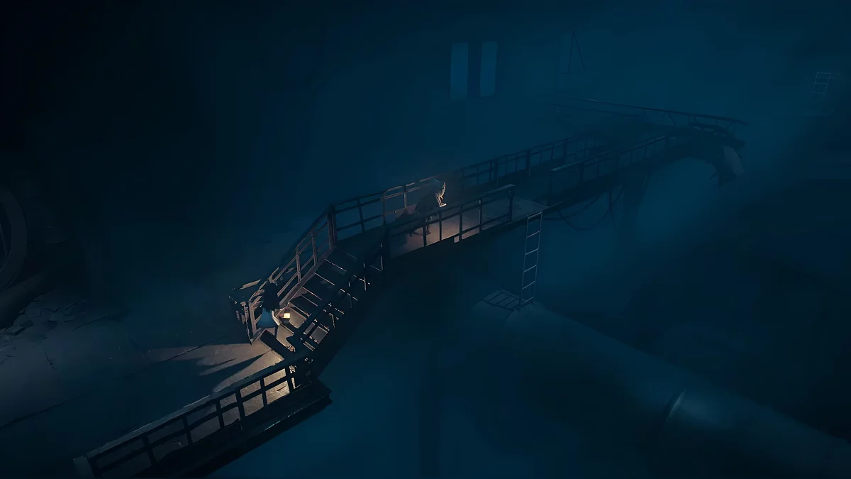 Прыжок на большую трубу после просмотра кат-сцены у решетки