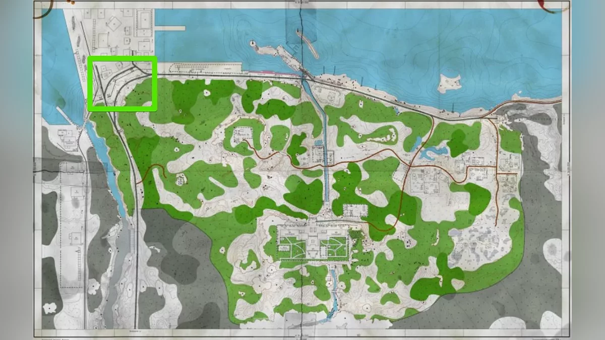 Портовый терминал на локации Берег рядом с КПП