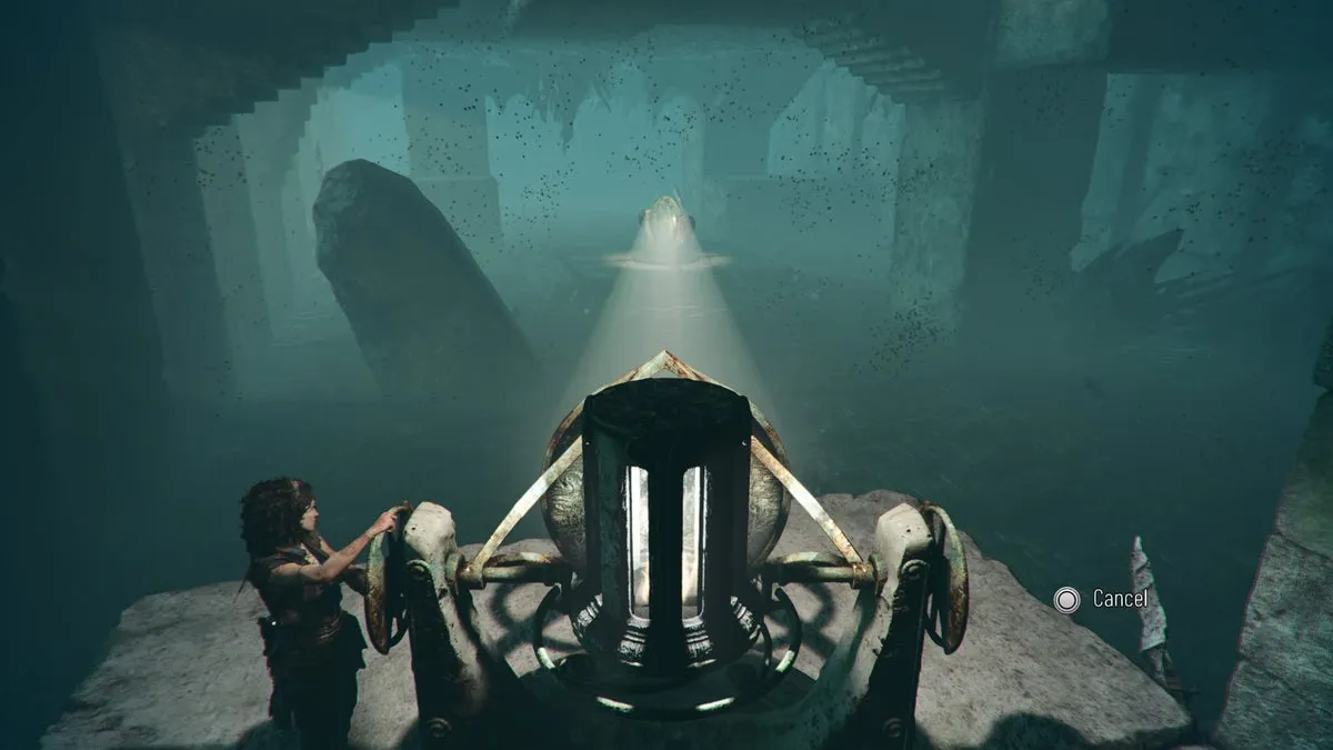 София направляет свет фонаря на отражатель в Resonance: A Plague Tale Legacy