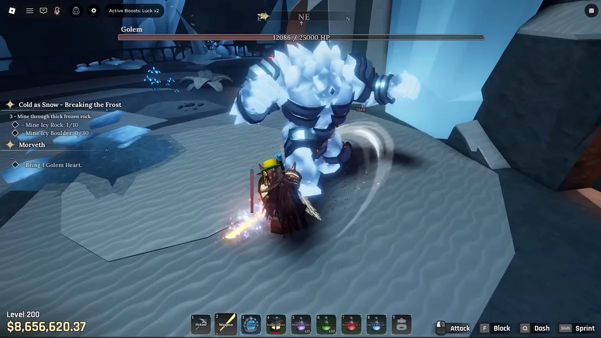 Интерфейс покупки драконьей кирки за 2 750 000 монет в The Forge