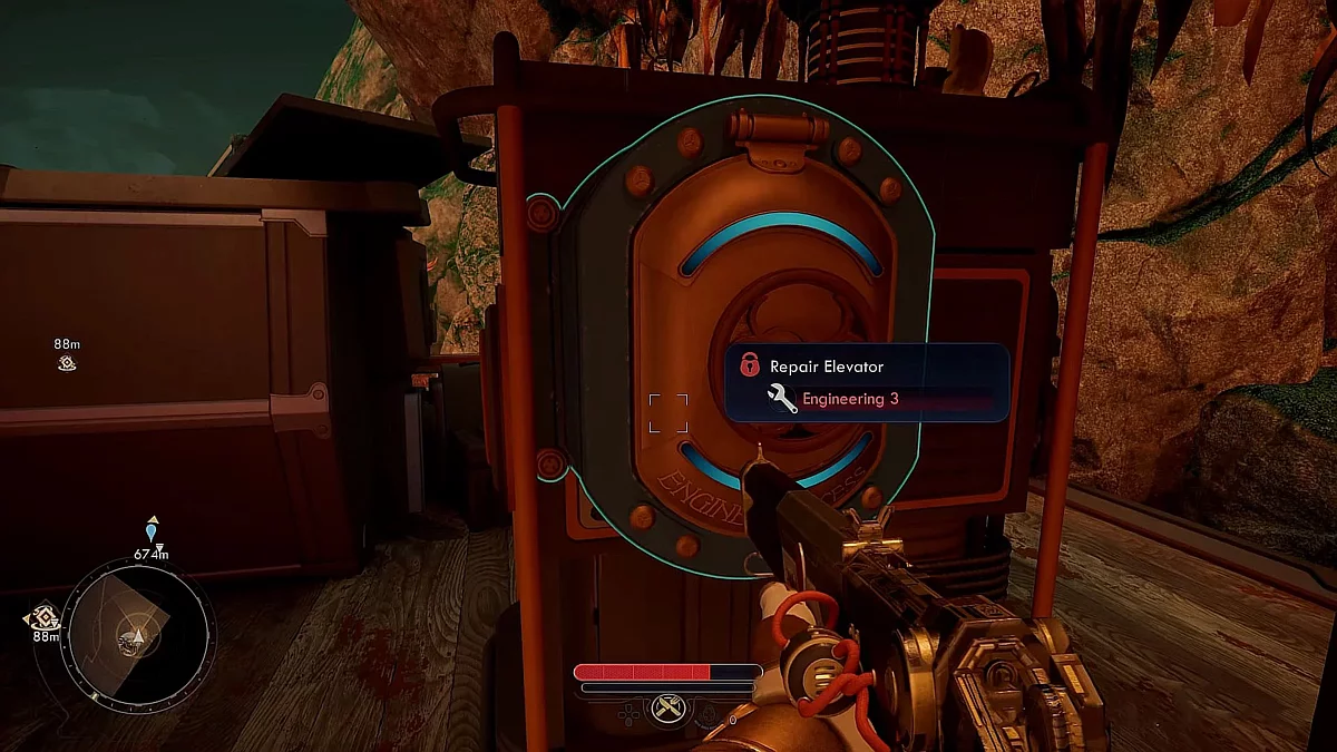 Альтернативный путь по выступам скал