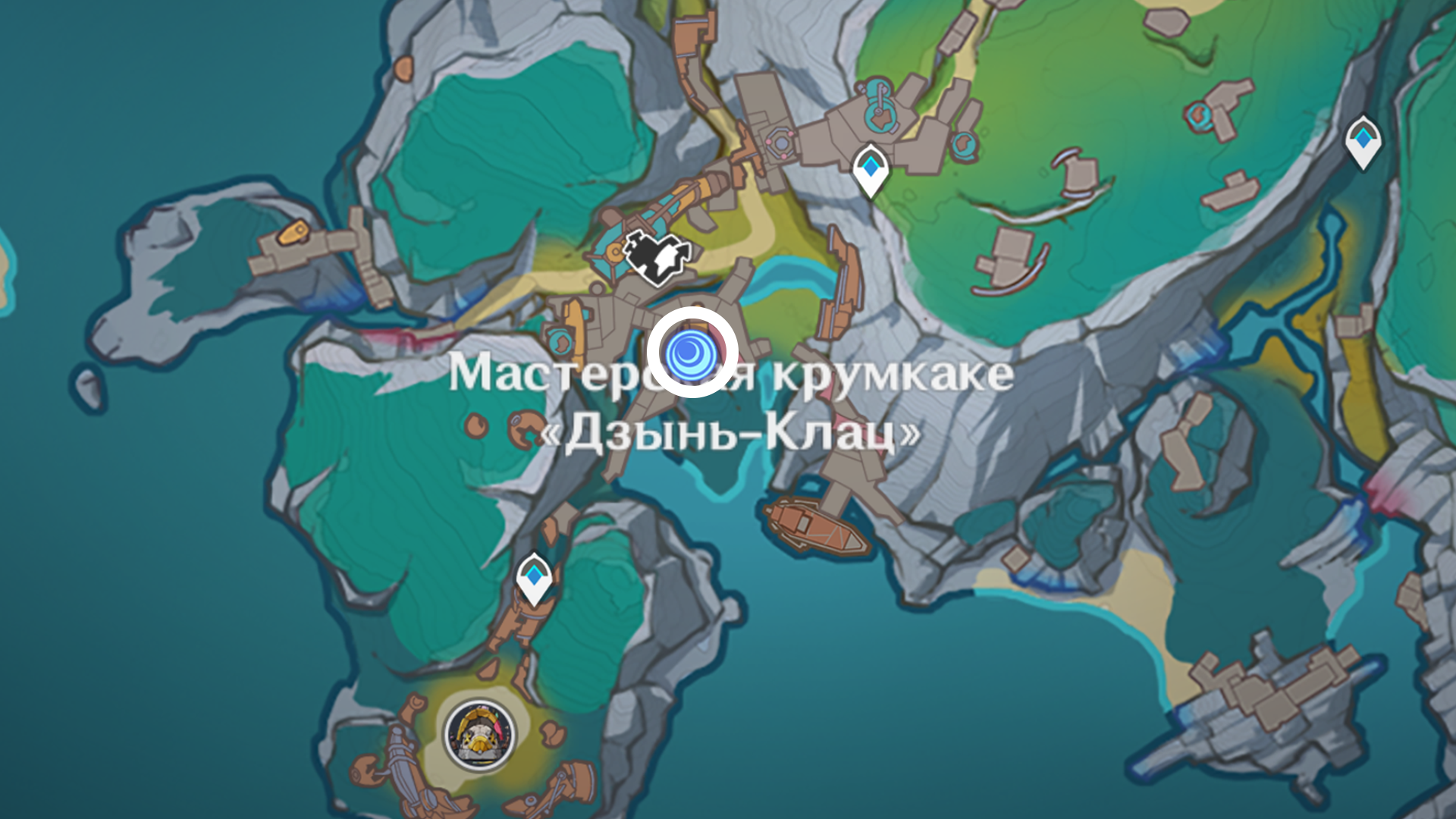 Мастерская крумкаке Дзынь-Клац - расположение алтаря Печатей Луны