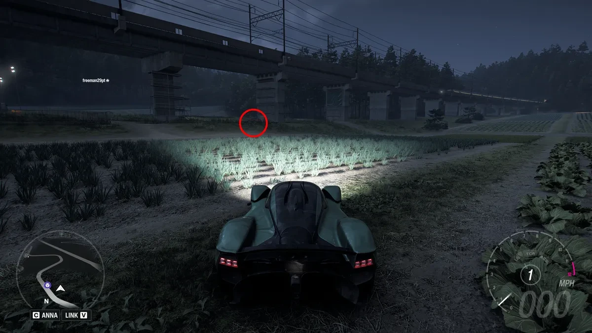 Расположение BMW M1 в игре Forza Horizon 6