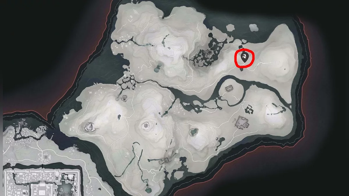 Местоположение торговца лошадьми Вэнь Пу на карте в Where Winds Meet